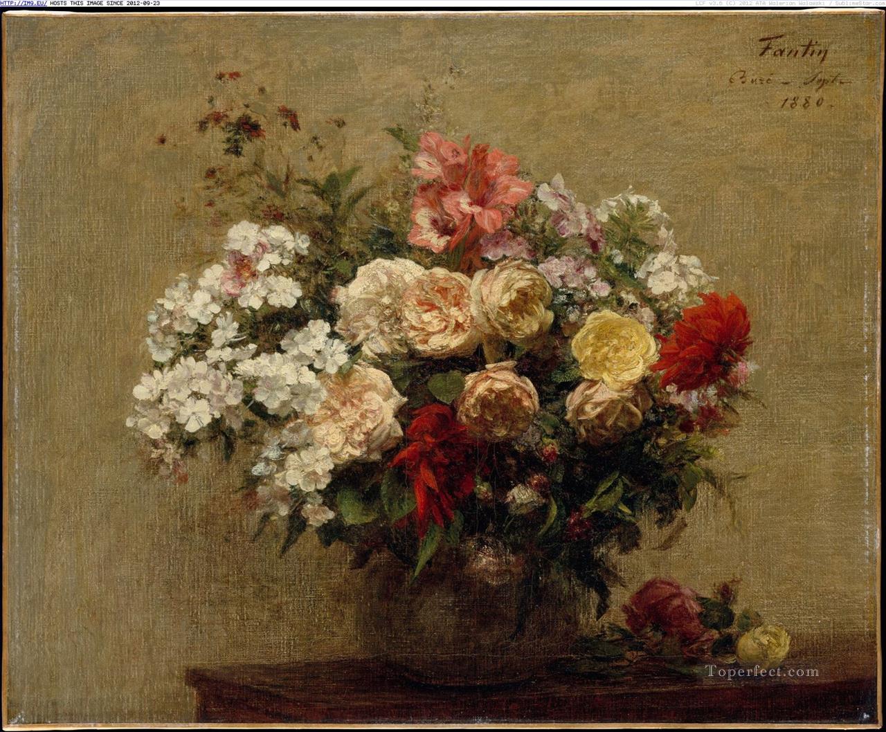Summer Flowers Henri Fantin Latour Oil Paintings